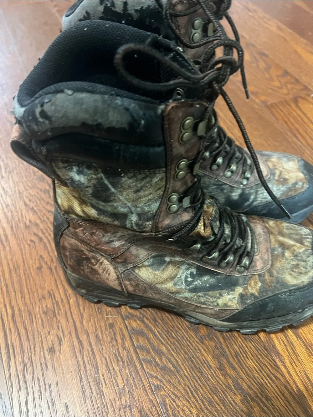 Men's Camouflage Hunting Boots - Brown/Black